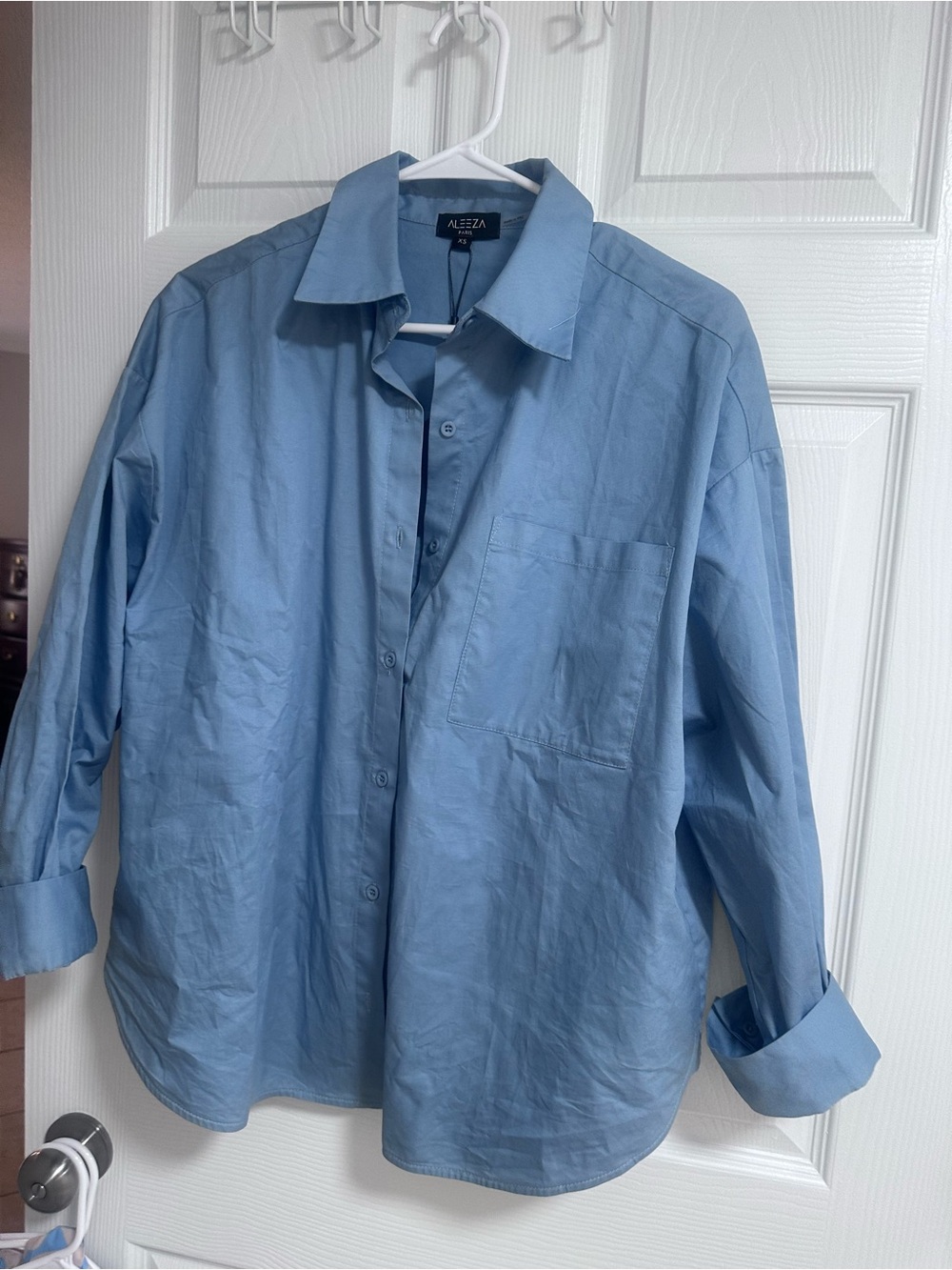 Aleeza Paris new for fall  Light Blue Button-Up Shirt